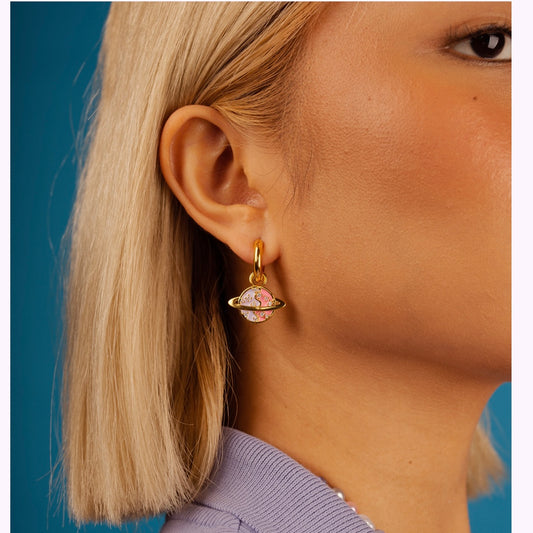 Y2K Planet Earrings.